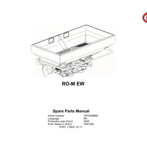 Vicon Ro M Ew 2009 Parts Manual