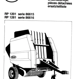 Vicon Rp1201 Rp1281 Parts Manual