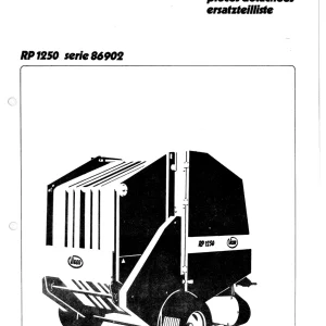 Vicon Rp1250 Parts Manual