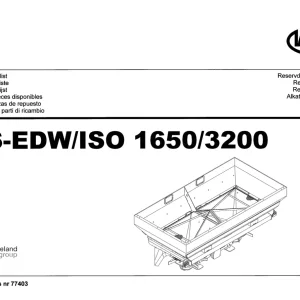 Vicon Rs Edw Iso 1650 3200 Parts Manual