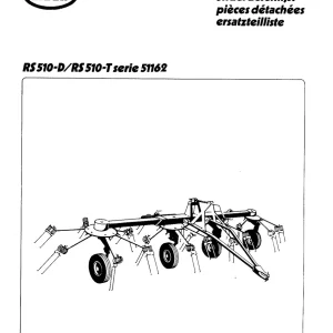 Vicon Rs510 Parts Manual