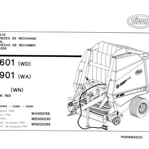 Vicon Rv1601 Rv1901 1901 Parts Manual