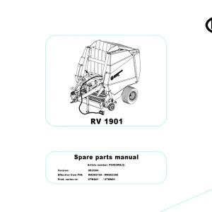 Vicon Rv1901 2004 Parts Manual