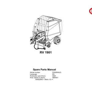 Vicon Rv1901 2005 Parts Manual