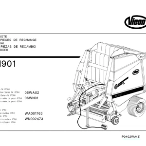 Vicon Rv1901 1901 Parts Manual
