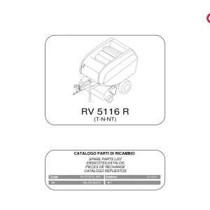 Vicon Rv5116R 2015 Parts Manual