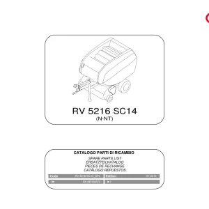 Vicon Rv5216 Sc14 2015 Parts Manual