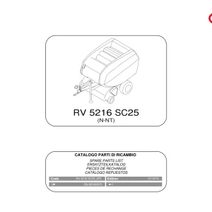 Vicon Rv5216 Sc25 2015 Parts Manual