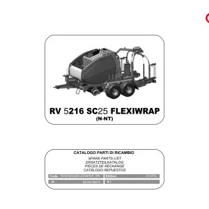 Vicon Rv5216 2015 Parts Manual