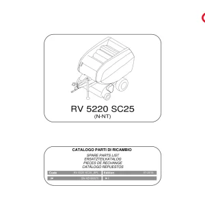 Vicon Rv5220 Sc25 2015 Parts Manual