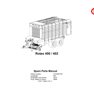 Vicon Rotex 400 402 2014 Parts Manual