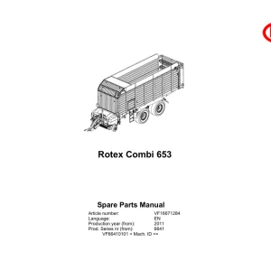 Vicon Rotex 653 2011 Parts Manual