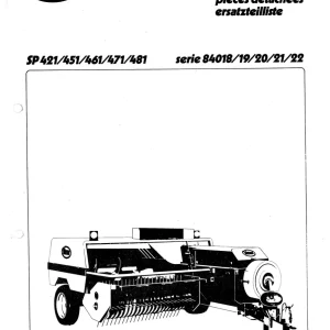Vicon Sp421 Sp451 Sp461 Sp471 Sp481 Parts Manual