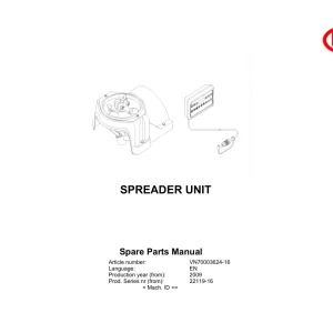 Vicon 22119 2009 Parts Manual
