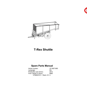 Vicon T Rex 2012 Parts Manual