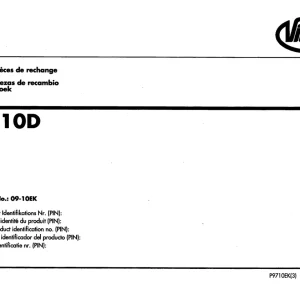 Vicon Tk210D Parts Manual