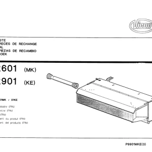 Vicon Tk2601 Tk2901 Parts Manual