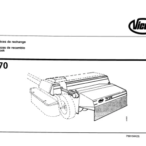Vicon Tk270 Parts Manual