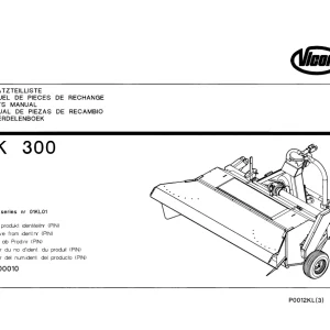 Vicon Tk300 Parts Manual
