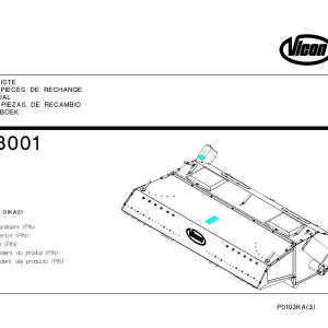 Vicon Tk3001 Parts Manual