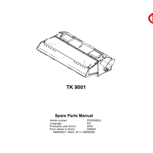 Vicon Tk9001 2005 Parts Manual