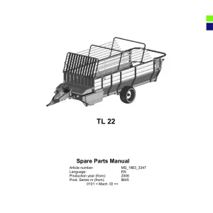 Vicon Tl22 2006 Parts Manual