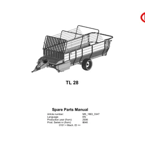 Vicon Tl28 2006 Parts Manual