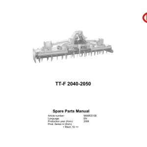 Vicon Tt F2040 Tt F2050 2008 Parts Manual