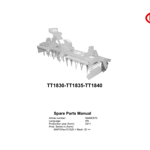 Vicon Tt1830 Tt1835 Tt1840 2011 Parts Manual