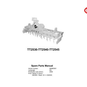 Vicon Tt2530 Tt2540 Tt2545 2008 Parts Manual