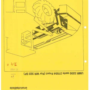 Vicon Umr3200 Parts Manual