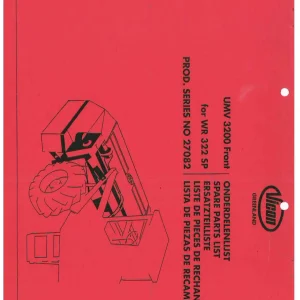 Vicon Umw3200 Parts Manual