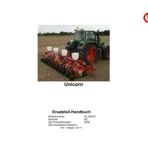 Vicon Unicorn 2008 Parts Manual