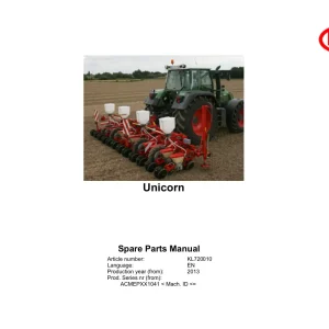 Vicon Unicorn 2013 Parts Manual