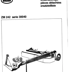 Vicon Zm242 Parts Manual