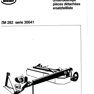 Vicon Zm282 Parts Manual