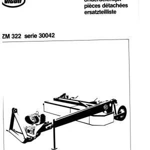 Vicon Zm322 Parts Manual