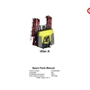 Vicon Ixter A 2015 Parts Manual
