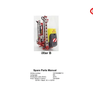 Vicon Ixter B 2015 Parts Manual