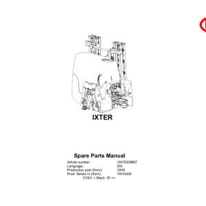 Vicon Ixter 2009 Parts Manual