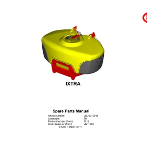Vicon Ixtra 2012 Parts Manual
