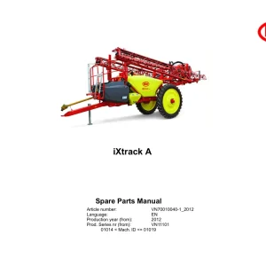 Vicon Ixtrack A 2012 Parts Manual