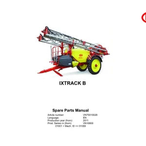 Vicon Ixtrack B 2011 Parts Manual