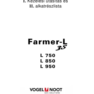 Vogel&Noot L 750 850 950 Parts Manual