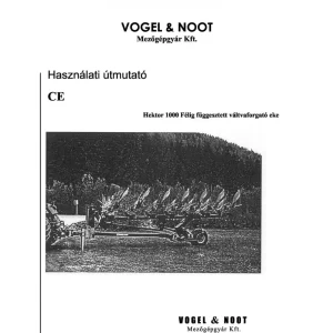 Vogel&Noot Hektor 1000Ce Parts Manual