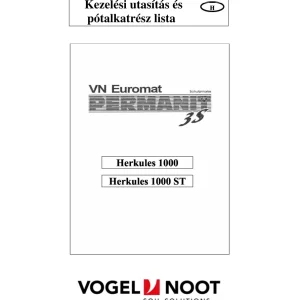 Vogel&Noot Herkules 1000 Parts Manual