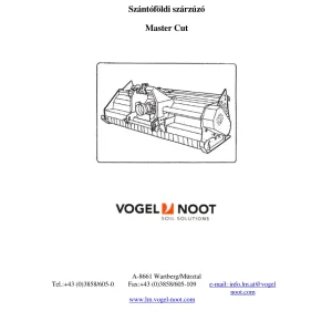 Vogel&Noot Mastercut Parts Manual