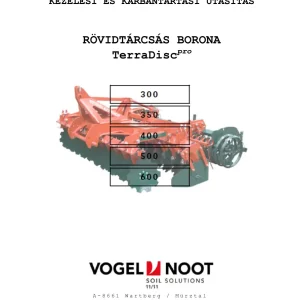 Vogel&Noot Terradisc 300 350 400 500 600 Parts Manual