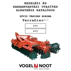Vogel&Noot Terradisc 300 400 Parts Manual