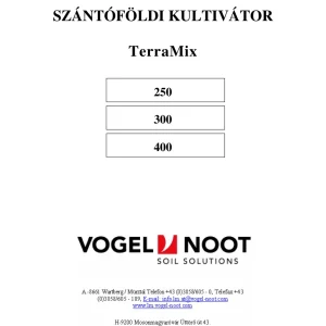 Vogel&Noot Terramix 250 300 400 Parts Manual